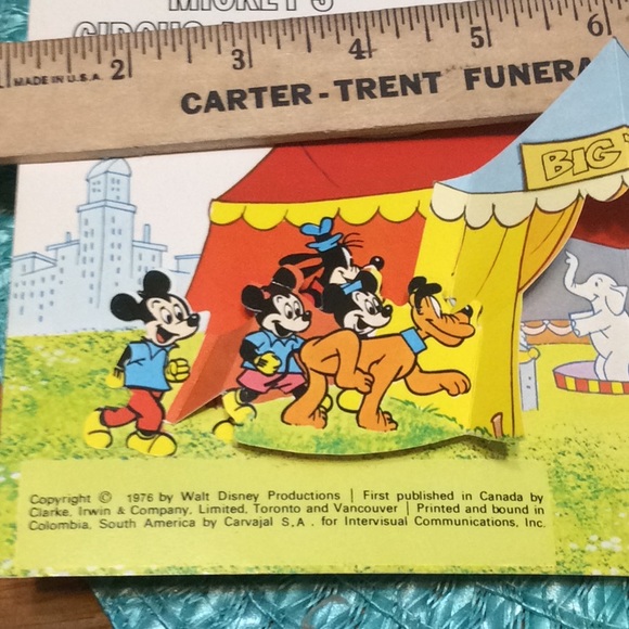 Vtg 1976 Mickey’s Circus Adventure Pop Up Book. - Picture 3 of 3